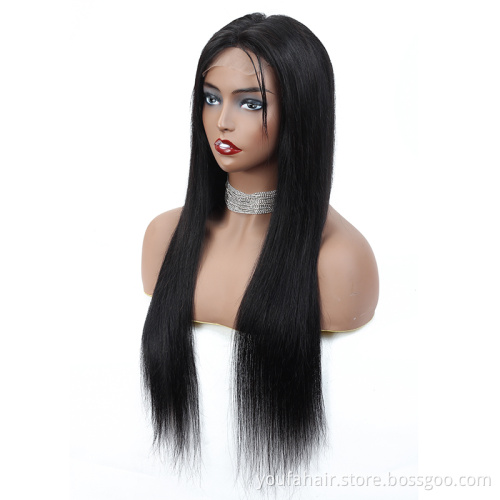 Wholesale Price Virgin Cuticle Aligned Hair Pre Plucked Human Hair HD Lace Wig with Black Women Brazilian Hair Lace Closure Wig